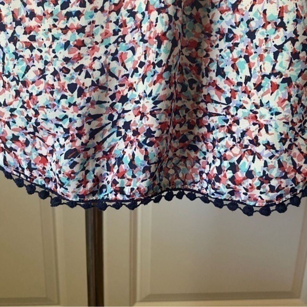 🌺 3/$25 🌺 Trixxi | Women’s Colorful Sleeveless Blouse | Sz Medium | - Picture 3 of 7